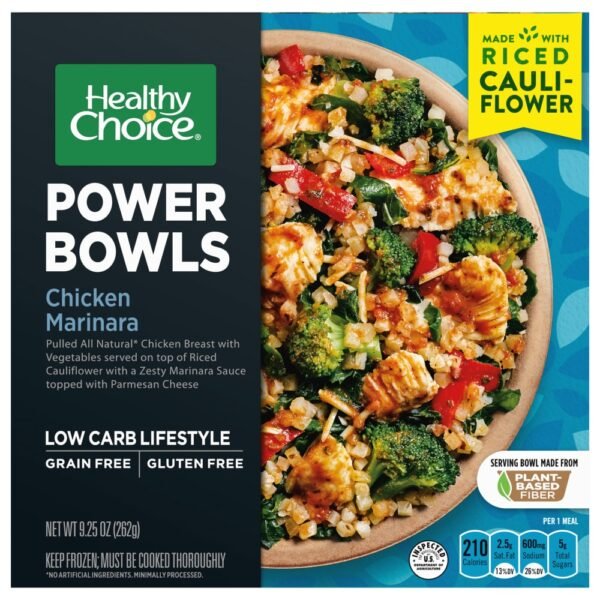 Healthy Choice Chicken Marinara with Riced Cauliflower Power Bowl Frozen Meal