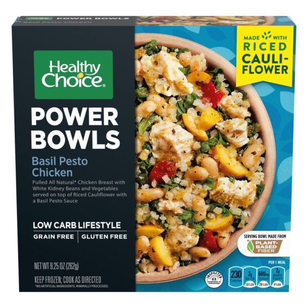 Healthy Choice Power Bowls Basil Pesto Chicken Frozen Meal