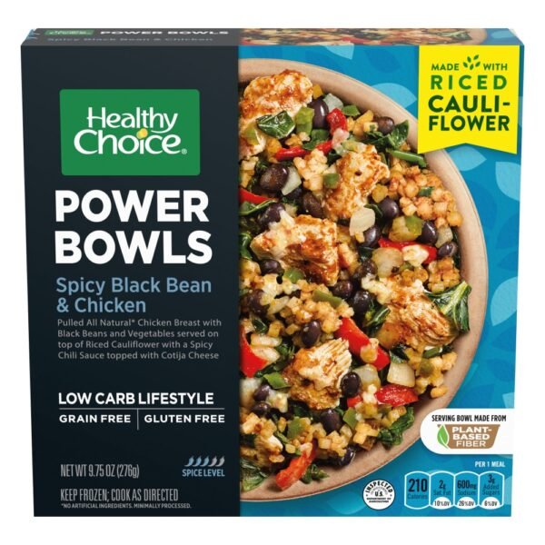 Healthy Choice Power Bowls Spicy Black Bean & Chicken Frozen Meal