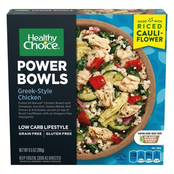 Healthy Choice Power Bowls Greek-Style Chicken Frozen Meal
