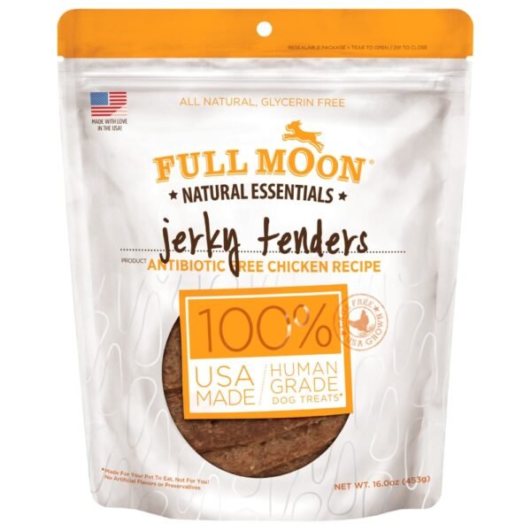 Full Moon® All Natural Human Grade Dog Treats Essential Chicken Jerky Tenders