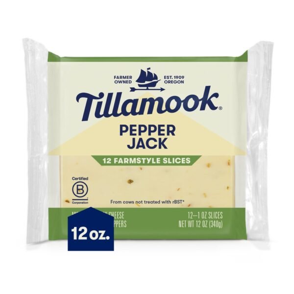 Tillamook® Pepper Jack Sliced Cheese Farmstyle