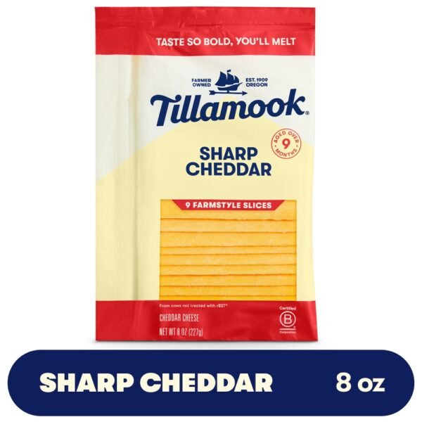 Tillamook® Sharp Cheddar Sliced Cheese Farmstyle