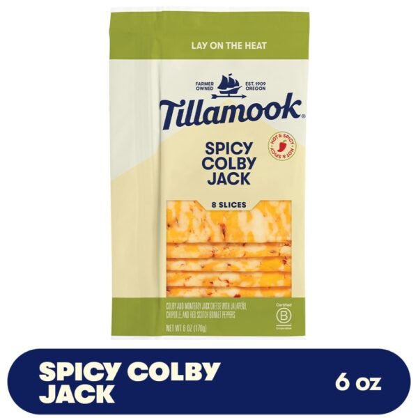 Tillamook® Spicy Colby Jack Sliced Cheese