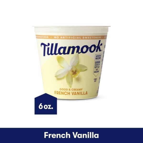 Tillamook French Vanilla Low Fat Yogurt Cup