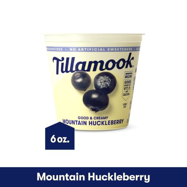 Tillamook Mountain Huckleberry Low Fat Yogurt Cup