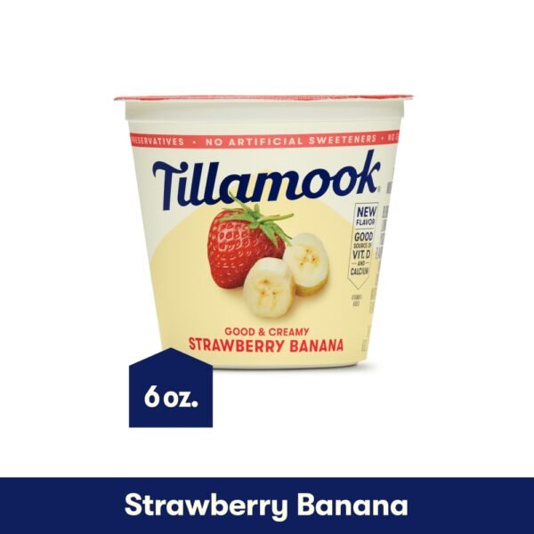 Tillamook Good and Creamy Strawberry Banana Low Fat Yogurt Cup