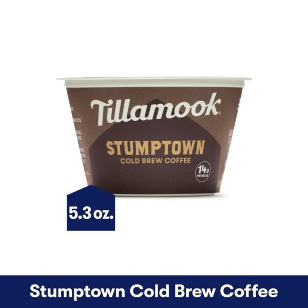 Tillamook Stumptown Cold Brew Coffee Low Fat Greek Yogurt Cup