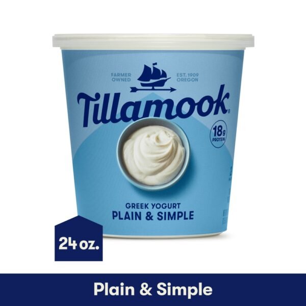 Tillamook Plain Low Fat Greek Yogurt Tub