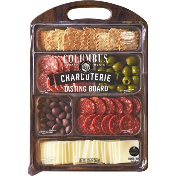 Columbus® Sliced Meat with Cheese and Crackers Charcuterie Tasting Board