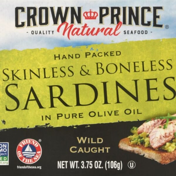 Crown Prince Skinless Boneless Sardines In Olive Oil