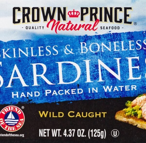 Crown Prince Natural Skinless & Boneless Sardines in Water