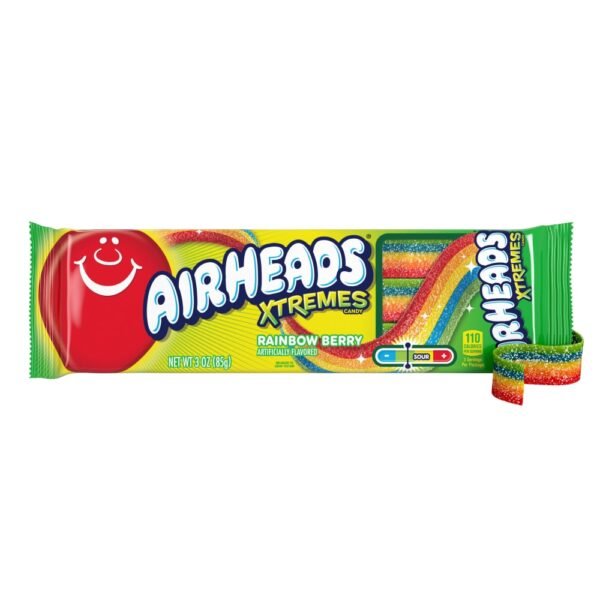 Airheads Xtremes® Sweetly Sour Rainbow Berry Candy Belts