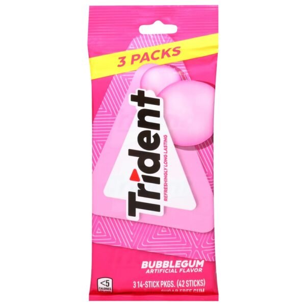 Trident Bubble Gum Sugar Free Multi Pack