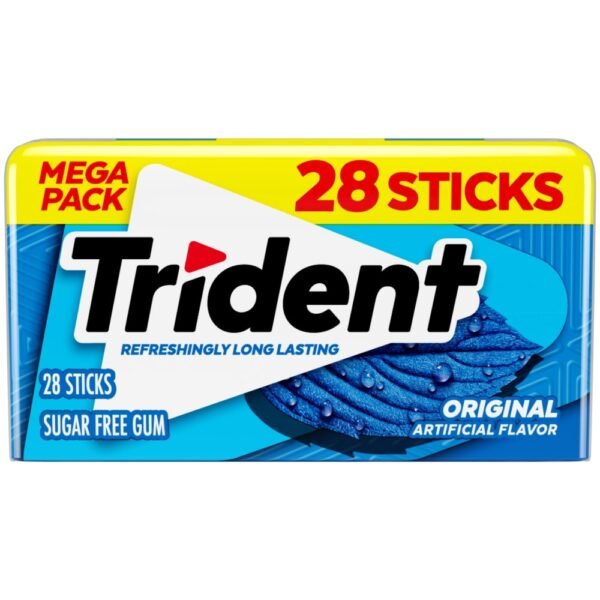 Trident Original Flavor Sugar Free Chewing Gum Pack
