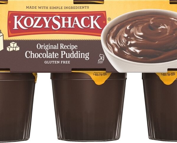 Kozy Shack Chocolate Pudding Snack Cups, Gluten Free Dessert
