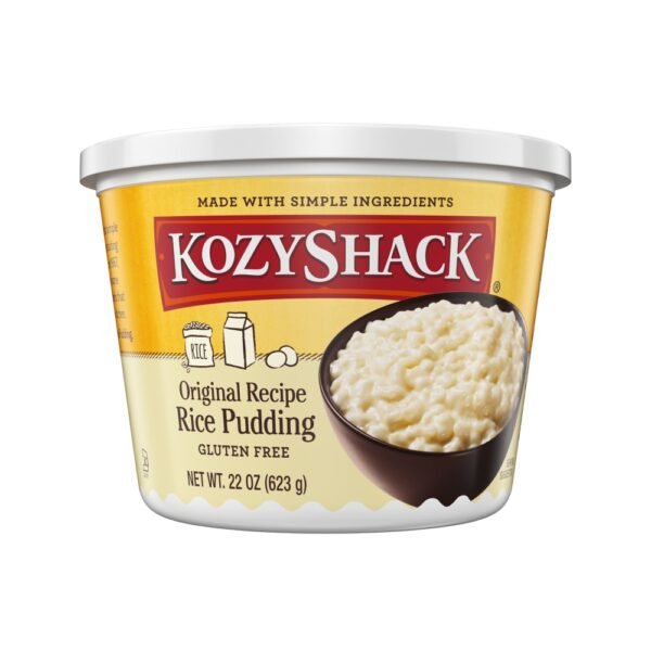 Kozy Shack Original Recipe Rice Pudding Tub, Gluten Free Dessert