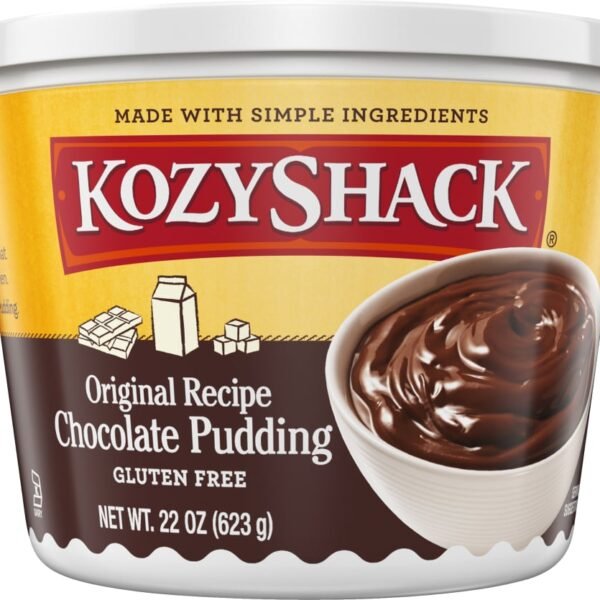 Kozy Shack Chocolate Pudding Tub, Gluten Free Dessert