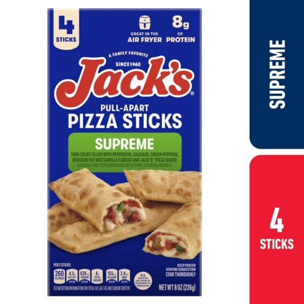 Jack’s Pull-Apart Supreme Pizza Sticks Extra Large Pizza Frozen Snack Rolls
