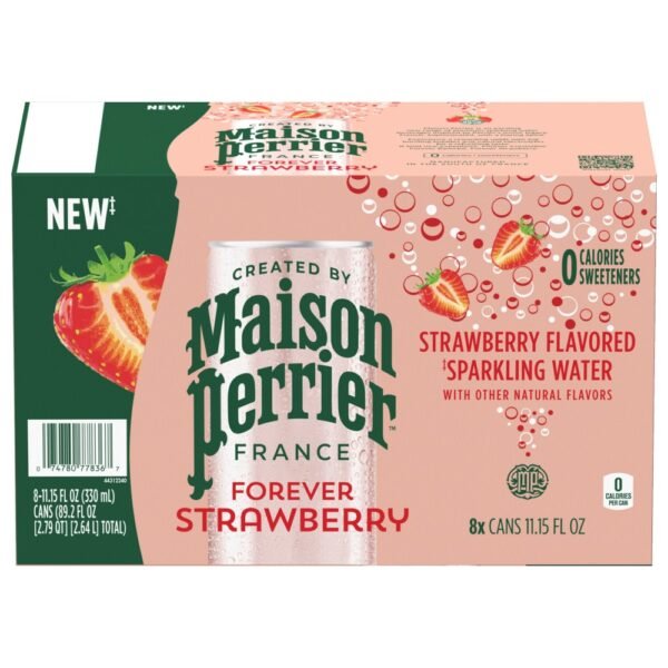 Maison Perrier™ Strawberry Flavored Sparkling Water Cans
