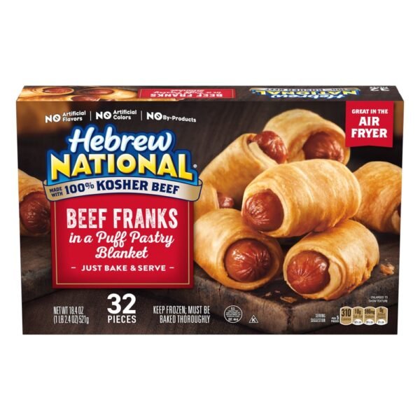 Hebrew National Beef Franks In A Puff Pastry Blanket Frozen Snacks