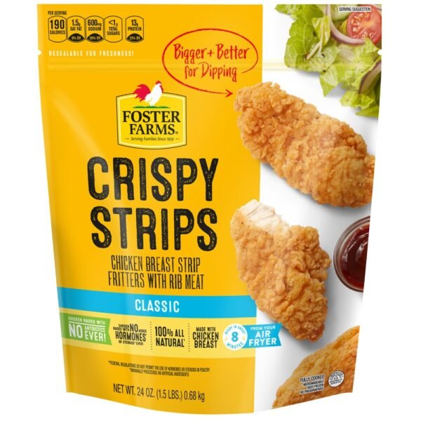 Foster Farms Classic Crispy Chicken Strips, 24 Oz