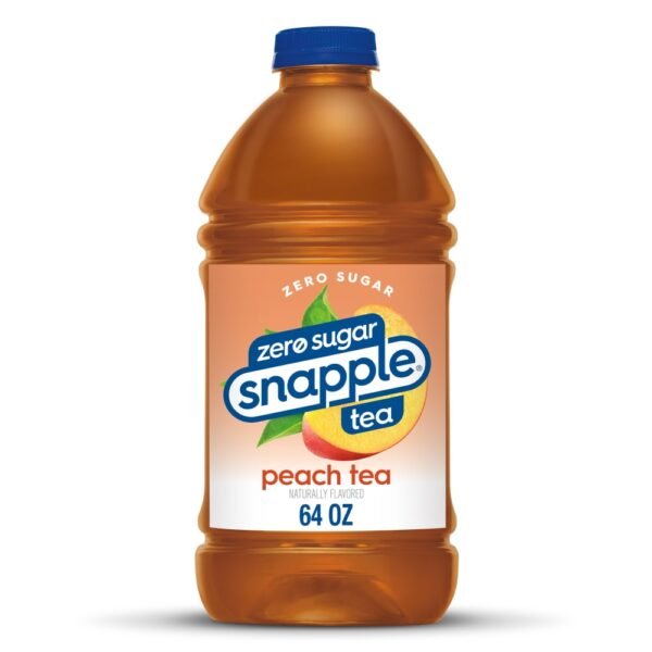 Snapple Zero Sugar Peach Iced Tea Bottle