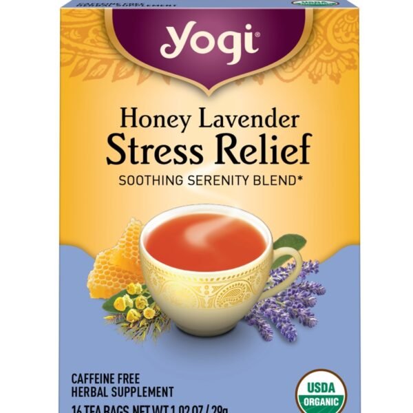Yogi Honey Lavender Stress Relief Organic Herbal Tea Bags