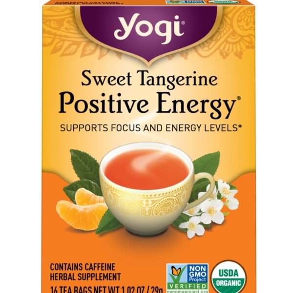 Yogi Sweet Tangerine Positive Energy Organic Black Tea Bags
