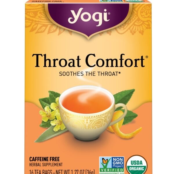 Yogi Throat Comfort Organic Herbal Tea Bags