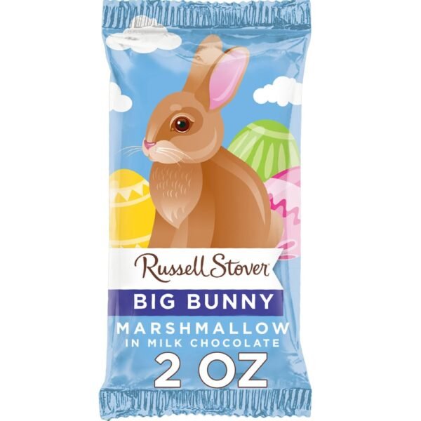 RUSSELL STOVER Easter Bunny Marshmallow Milk Chocolate Candy Rabbit