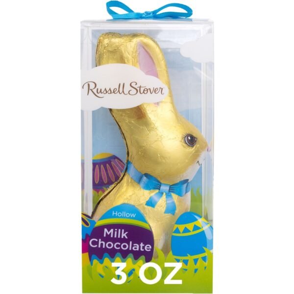 RUSSELL STOVER Easter Bunny Hollow Milk Chocolate Candy Rabbit