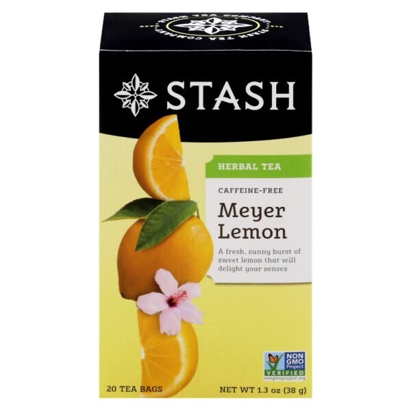 Stash Meyer Lemon Caffeine-Free Herbal Tea Bags