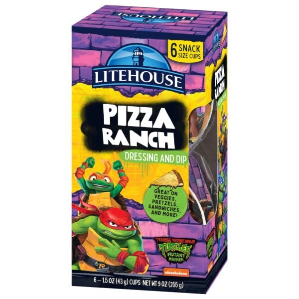 Litehouse Teenage Mutant Ninja Turtles Pizza Ranch Dressing and Dip 6 ct / 1.5 oz Cups