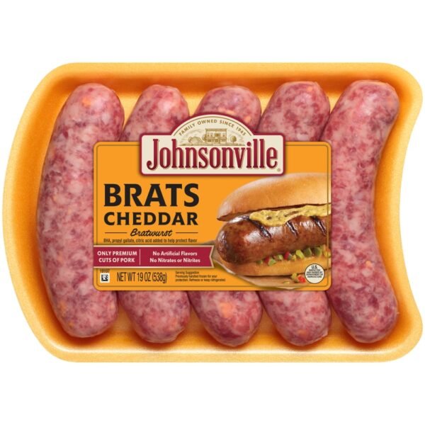 Johnsonville® Brats Cheddar Bratwurst