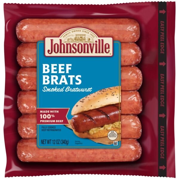 Johnsonville® Beef Brats Smoked Bratwurst