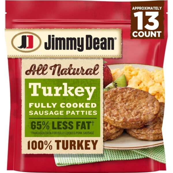 Jimmy Dean® All Natural Fully Cooked Turkey Sausage Patties