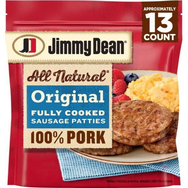 Jimmy Dean® All Natural Original Fully Cooked Pork Sausage Patties
