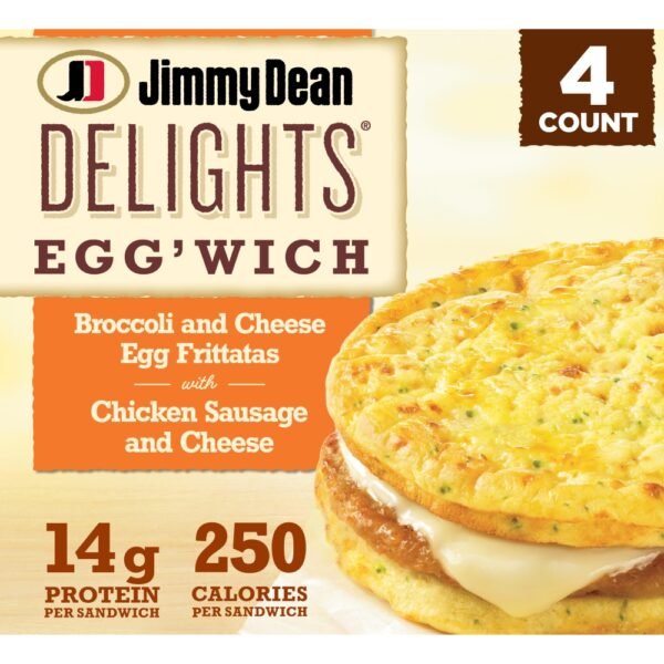 Jimmy Dean Delights® Broccoli Cheese with Chicken Sausage Egg'wich