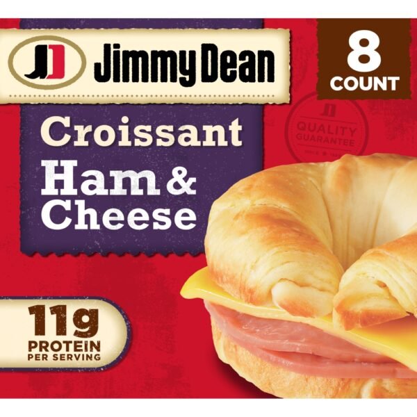 Jimmy Dean® Ham & Cheese Croissant Frozen Breakfast Sandwiches