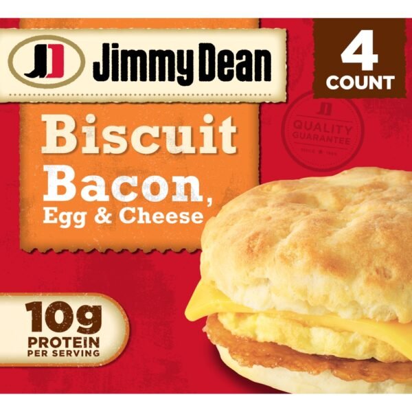 Jimmy Dean® Bacon Egg & Cheese Biscuit Frozen Breakfast Sandwiches