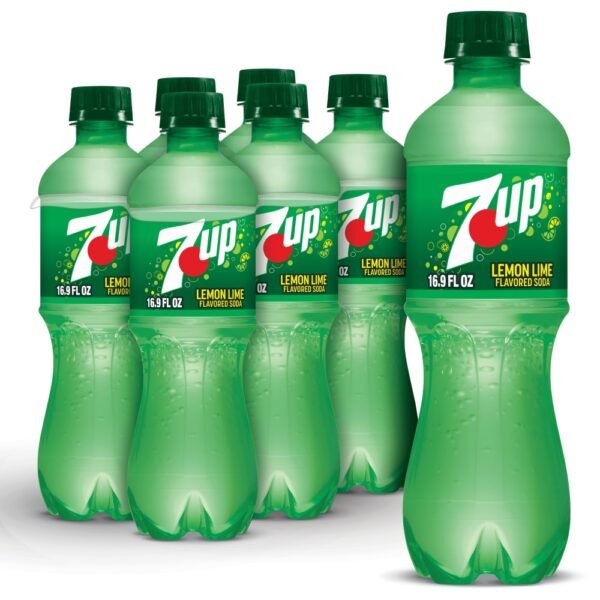 7UP Lemon Lime Caffeine-Free Soda Bottles