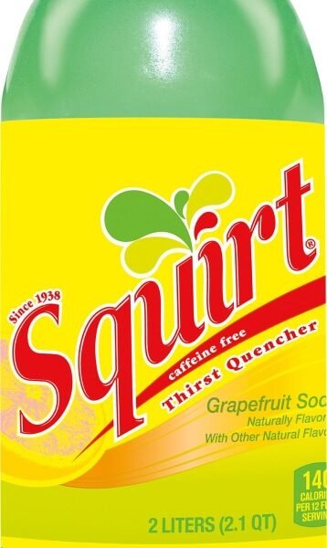 Squirt Grapefruit Soda Bottle