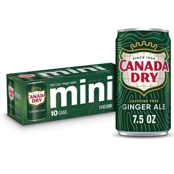 Canada Dry Ginger Ale Soda Mini Cans