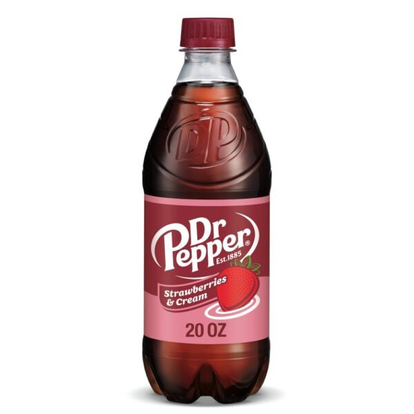 Dr Pepper Strawberries and Cream Soda Bottle