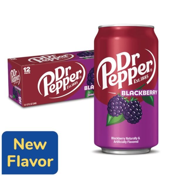Dr Pepper Blackberry Soda Cans