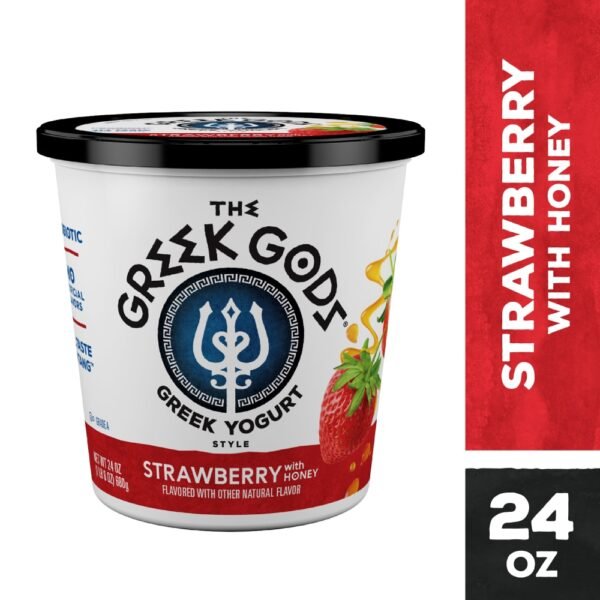 The Greek Gods® Strawberry with Honey Greek Style Yogurt Tub