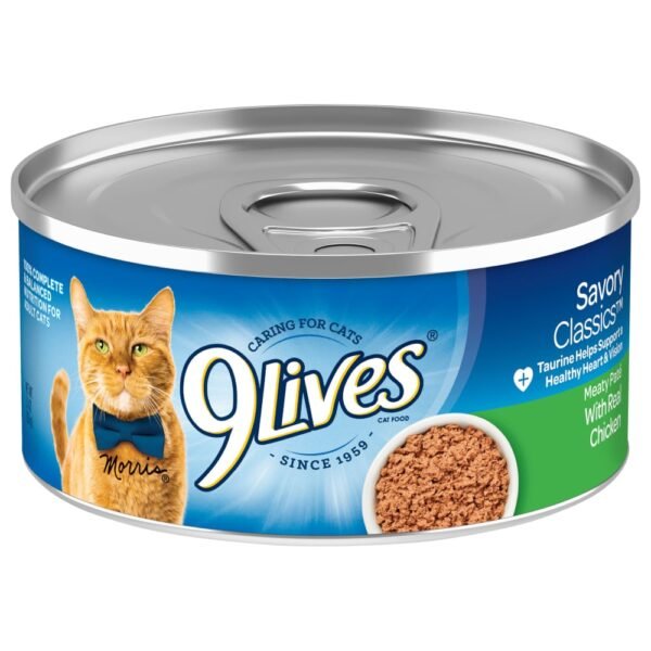 9Lives® Morris® Savory Classics™ Meaty Pate with Real Chicken Wet Cat Food