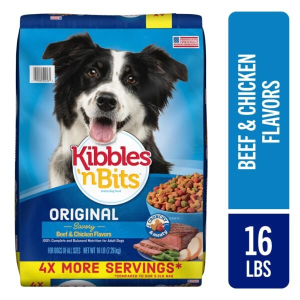 Kibbles 'N Bits Original Adult Dry Dog Food Savory Beef & Chicken Flavors