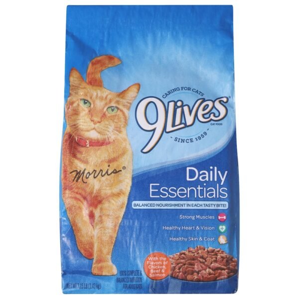 9Lives® Daily Essentials Salmon Chicken & Beef Dry Cat Food